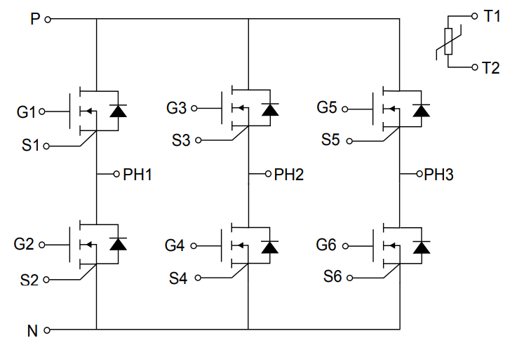 STMicroelectronics M1P45M12W2-1LA ACEPACK DMT‑32 Power Module